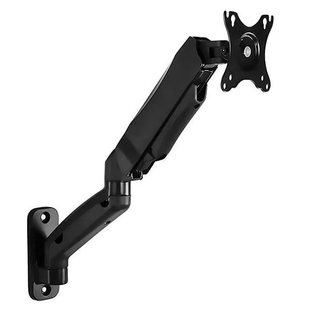 Alt view image 2 of 7 - Monitor Wall Mount Arm | VESA Wall Mount Monitor Arm | Full Motion Gas Spring Arm Fits 13 15 17 19 20 22 23 24 27 30 32 Inch Screens with 75 or 100 VESA Patterns | Camper RV Compatible