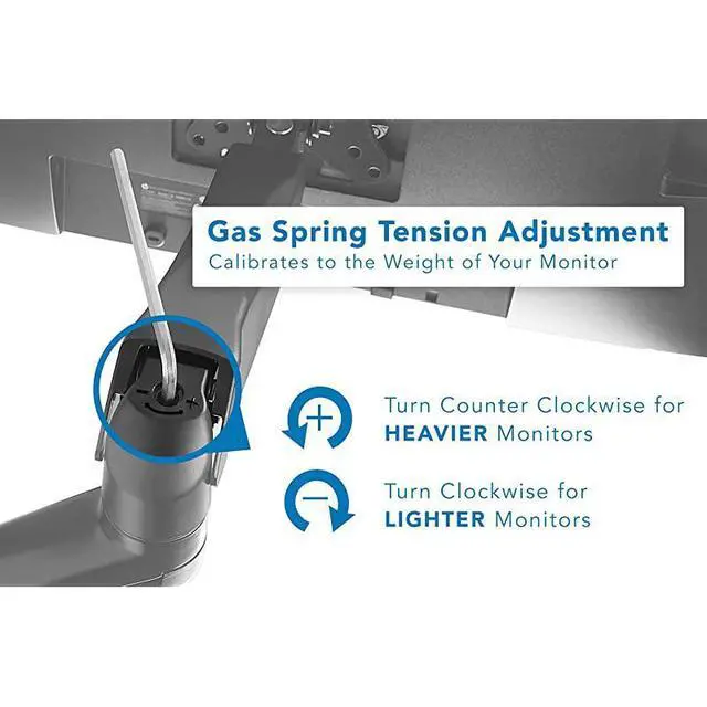 Alt view image 5 of 7 - Monitor Wall Mount Arm | VESA Wall Mount Monitor Arm | Full Motion Gas Spring Arm Fits 13 15 17 19 20 22 23 24 27 30 32 Inch Screens with 75 or 100 VESA Patterns | Camper RV Compatible