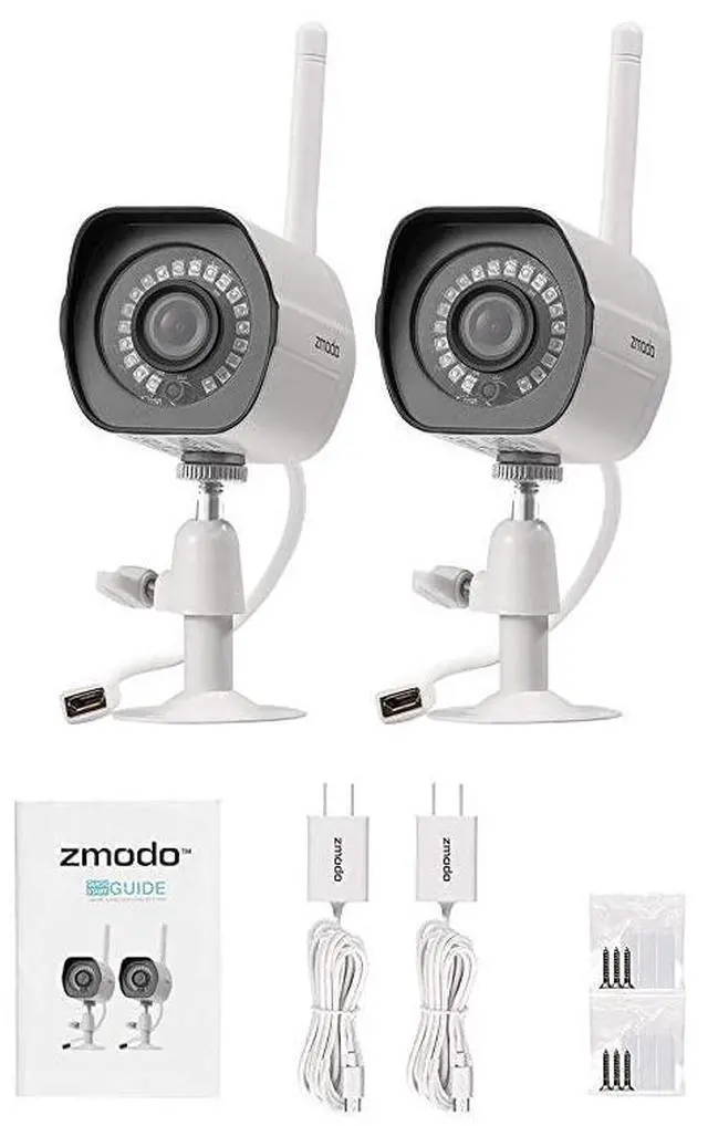 Alt view image 7 of 7 - FOR-Outdoor Security Camera 2 Pack Smart Home 1080p Full HD Indoor Outdoor Wireless IP Cameras with Night Vision Cloud Service Available