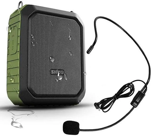 Main image of FOR-Personal Waterproof Voice Amplifier Wired Headset Microphone Small Bluetooth Pa Speaker 18W 4400mAh Rechargeable Wearable Mic System for Teachers or Outdoors Wired Version