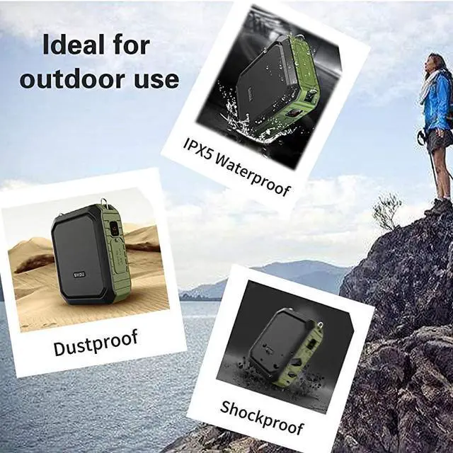 Alt view image 5 of 7 - FOR-Personal Waterproof Voice Amplifier Wired Headset Microphone Small Bluetooth Pa Speaker 18W 4400mAh Rechargeable Wearable Mic System for Teachers or Outdoors Wired Version