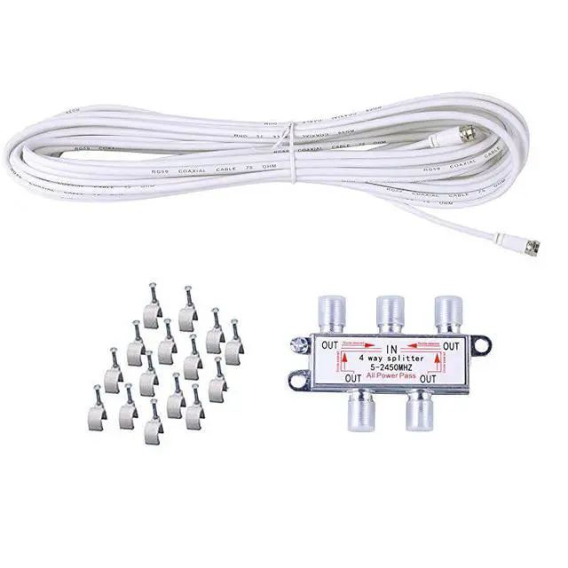 Alt view image 5 of 7 - Outdoor HD TV Antenna Strongest Up to 200 Miles Long Range with Motorized 360 Degree Rotation UHFVHFFM Radio with Infrared Remote Control Advanced Design Plus Installation Kit