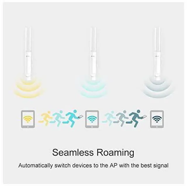 Alt view image 5 of 7 - Omada AC1200 Wireless Gigabit Outdoor Access Point | Business WiFi Solution w Mesh Support Seamless Roaming MUMIMO | PoE Powered | SDN Integrated | Cloud Access App EAP225Outdoor