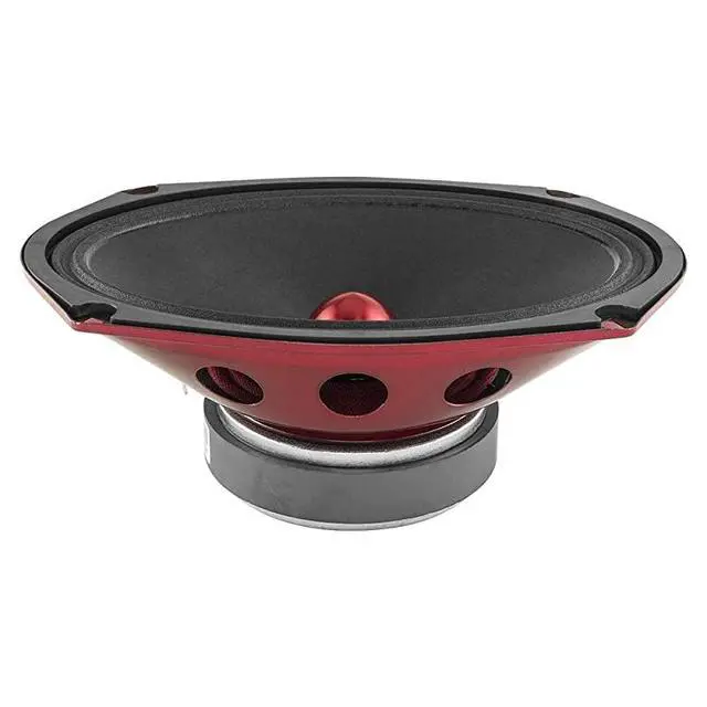 Alt view image 2 of 7 - PRO-X698 BM Loudspeaker - 6x9, Midrange, Red Aluminum Bullet, 550W Max, 275W RMS, 8 Ohms - Premium Quality Audio Door Speakers for Car,Truck and Motorcycle Stereo Sound System (1 Speaker)