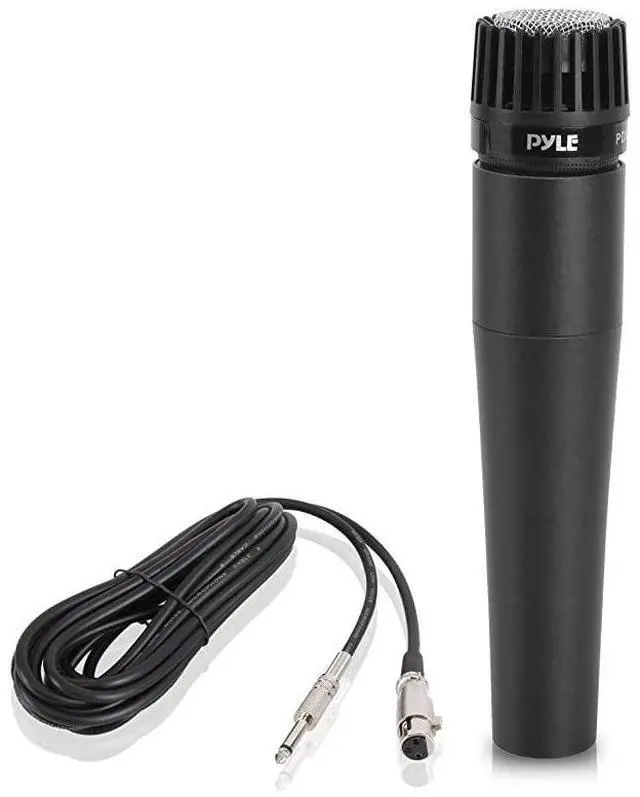 Main image of Professional Handheld Moving Coil Microphone - Dynamic Cardioid Unidirectional Vocal, Built-in Acoustic Pop Filter, Includes 15ft XLR Audio Cable to 1/4'' Audio Connection - PDMIC78