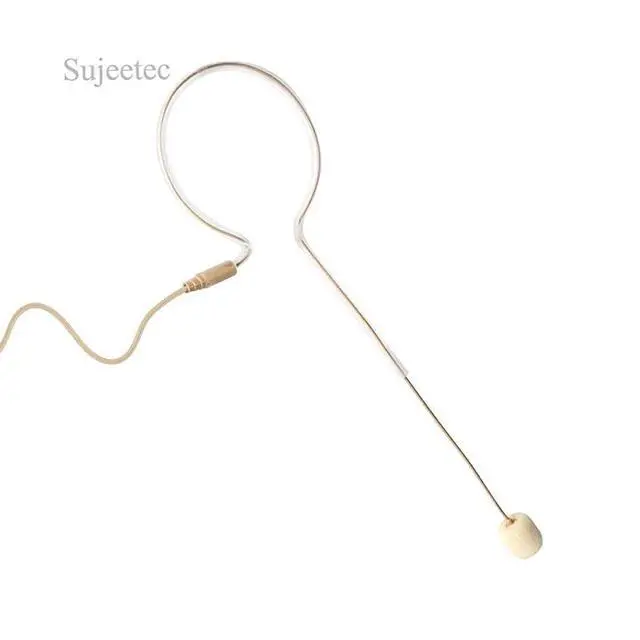 Alt view image 3 of 7 - FOR-Pro Earset Microphone Headset Headworn Microphone Over Ear Condenser Mic for AKG Wireless System Bodypack Transmitter Ideal for Singing Presentation Churches Lectures Beige