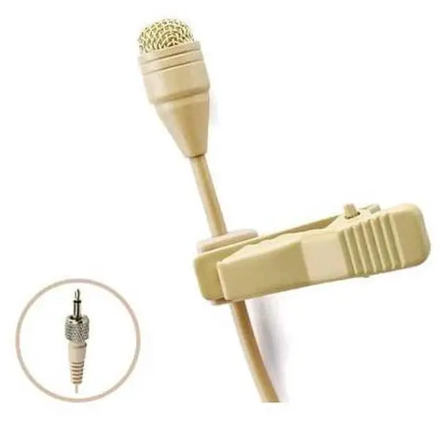 Main image of Pro Beige Lavalier Lapel Condenser Microphone MICJ 050 Compatible with Sennheiser Wireless Transmitter
