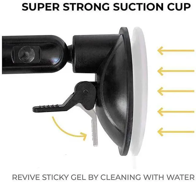 Alt view image 5 of 7 - FOR-ShowerMirror Phone HolderMountStand Reusable NonResidue Mount for BathroomKitchenWall Compatible with All Phones Great Gift for TikTokYouTubeMake Up Black