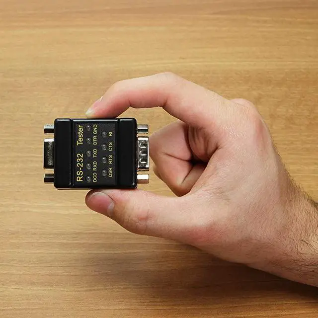 Alt view image 6 of 6 - RS232 LED link Tester DB9 Male to DB9 Female