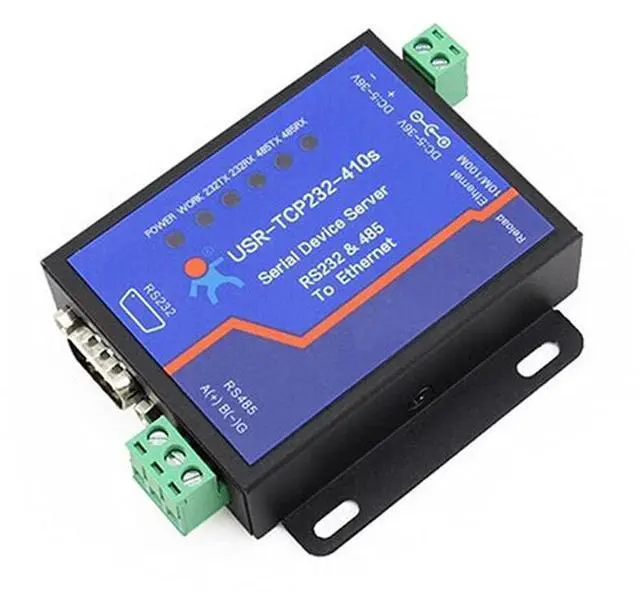 Alt view image 2 of 6 - RS232 RS485 Serial to Ethernet AdapterIP Device Server Ethernet Converter Support DHCPDNS