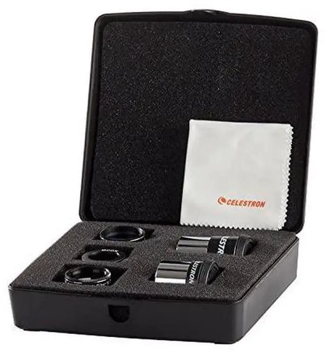 Alt view image 2 of 3 - FOR-PowerSeeker Telescope Accessory Kit Includes 2x 125 Kellner Eyepieces 3 Colored Telescope Filters and Cleaning Cloth Telescope Eyepiece Kit for Beginners