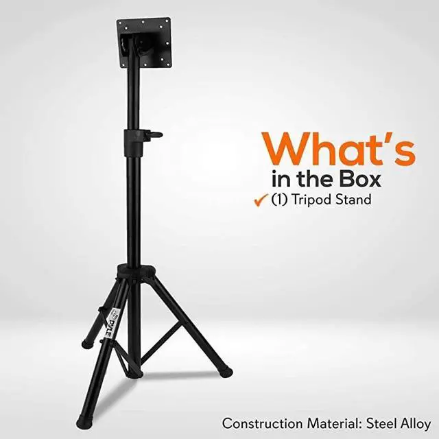 Alt view image 7 of 7 - FOR-Premium LCD Flat Panel TV Tripod, Portable TV Stand, Foldable Stand Mount, Fits LCD LED Flat Screen TV Up To 32", Adjustable Height, 22 lbs Weight Capacity, Vesa 75x75, 100x100 (PTVSTNDPT3215)