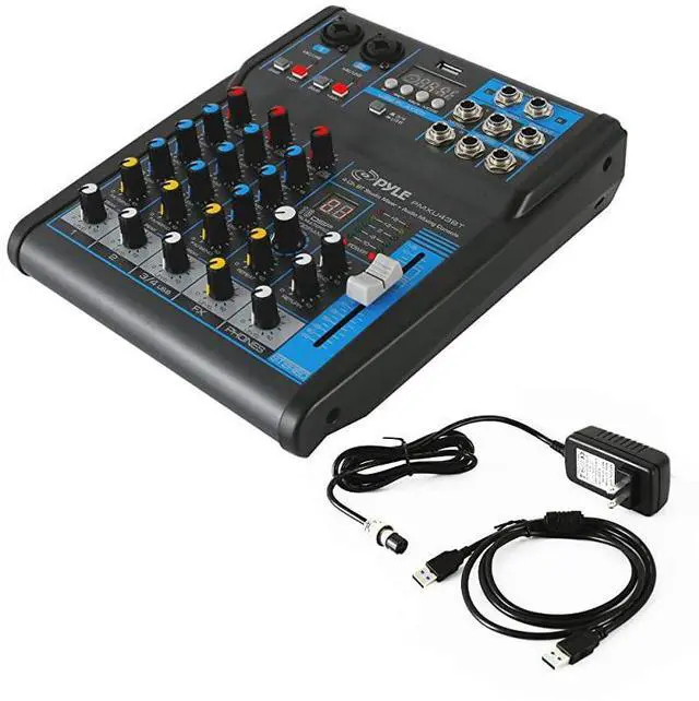 Alt view image 2 of 5 - Professional Audio Mixer Sound Board Console System Interface 4 Channel Digital USB Bluetooth MP3 Computer Input 48V Phantom Power Stereo DJ Studio Streaming FX 16Bit DSP processorPMXU43BT