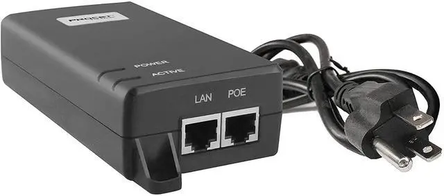 Alt view image 3 of 5 - Procet 10Gbps Power-Over-Ethernet Active PoE-Injector-Midspan 60W 55V, UL Certificate, for a New Range of Applications Including 802.11ax Access Points,WiFi 6PT-PSE104GB-60-10