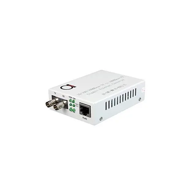 Alt view image 7 of 7 - FOR-ST Gigabit Fiber Media Converter Builtin ST Fiber Module 550 m 034 Miles 850 nm to UTP Cat5e 101001000 RJ45 Auto Sensing Gigabit or Fast Ethernet Jumbo Frame LLF Support