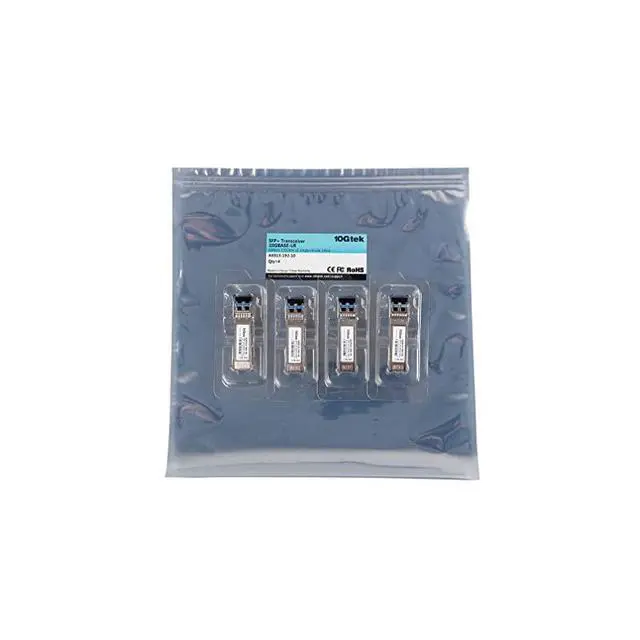 Alt view image 5 of 6 - FOR-SFP+ Transceiver 10G 1310nm SMF up to 10 km Compatible with Cisco SFP10GLR Meraki MASFP10GBLR Ubiquiti UFSM10G Mikrotik Supermicro Netgear and More Pack of 4