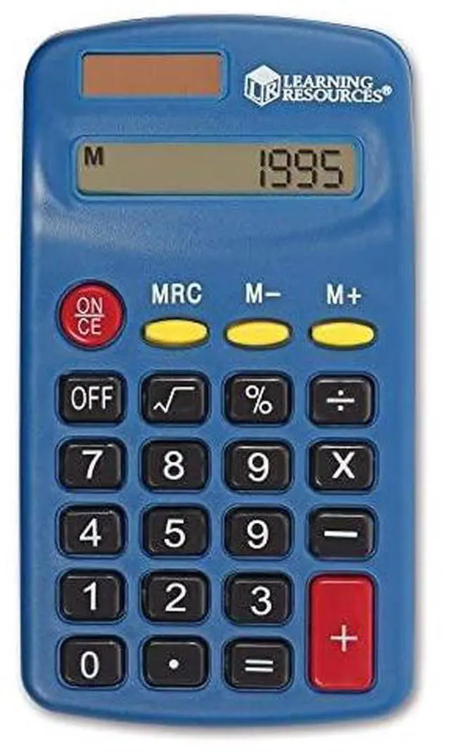 Alt view image 2 of 3 - Primary Calculator Basic Solar Powered Calculators Teacher Set of 10 Calculators Ages 3+
