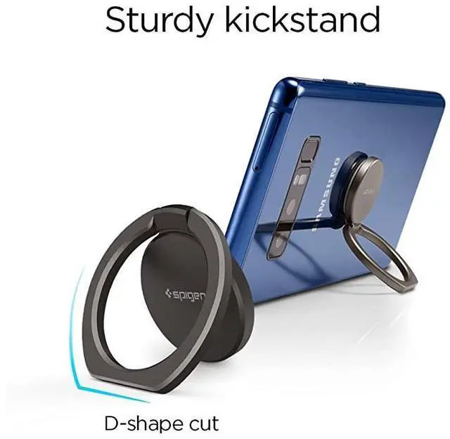 Alt view image 3 of 7 - FOR-Style Ring 360 Cell Phone RingPhone GripStandHolder for All Phones and Tablets Compatible with Magnetic Car Mount Gun Metal