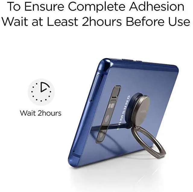 Alt view image 6 of 7 - FOR-Style Ring 360 Cell Phone RingPhone GripStandHolder for All Phones and Tablets Compatible with Magnetic Car Mount Gun Metal