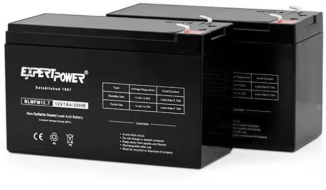 Alt view image 3 of 4 - FOR-Standard 12V 7AH Rechargeable SLA Battery EXP12702 2 Pack