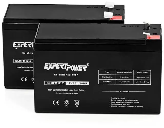 Alt view image 2 of 4 - FOR-Standard 12V 7AH Rechargeable SLA Battery EXP12702 2 Pack