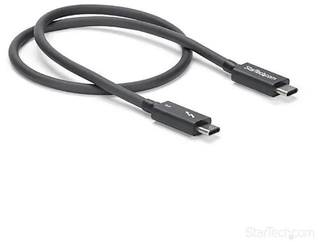 Main image of FOR com 40Gbps Thunderbolt 3 Cable 16ft05m Black 5k 60Hz4k 60Hz Certified TB3 USBC Charger Cord w 100W Power Delivery TBLT34MM50CM