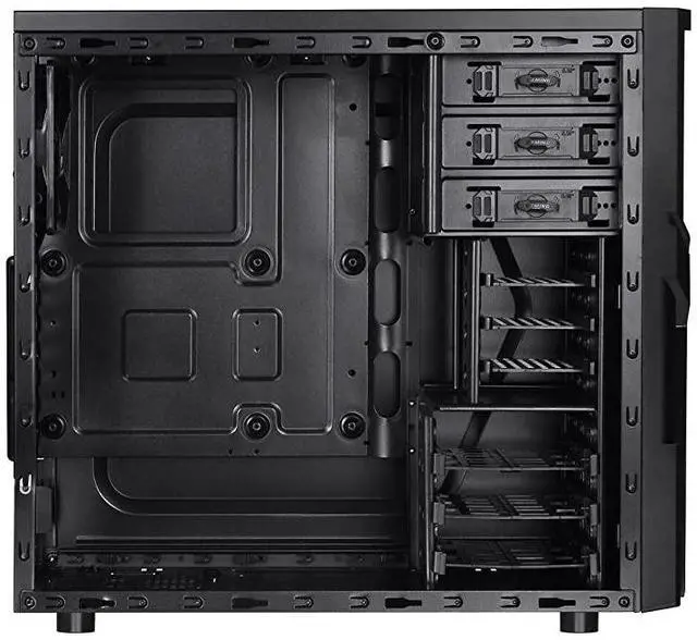 Alt view image 3 of 7 - FOR Versa H21 SPCC ATX Mid Tower Computer Chassis CA-1B2-00M1NN-00,Black