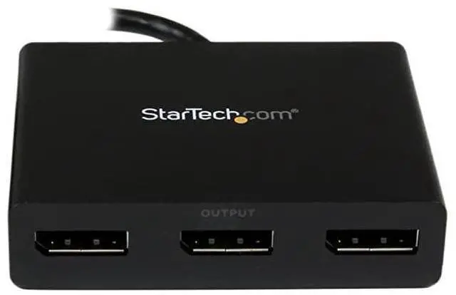 Alt view image 3 of 7 - FOR-com 3 Port DisplayPort MST Hub 4K 30Hz DisplayPort to DisplayPort Multi Monitor Splitter for 3 DP Monitor Setup MSTDP123DP