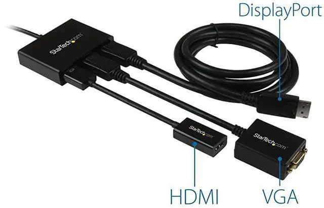 Alt view image 6 of 7 - FOR-com 3 Port DisplayPort MST Hub 4K 30Hz DisplayPort to DisplayPort Multi Monitor Splitter for 3 DP Monitor Setup MSTDP123DP