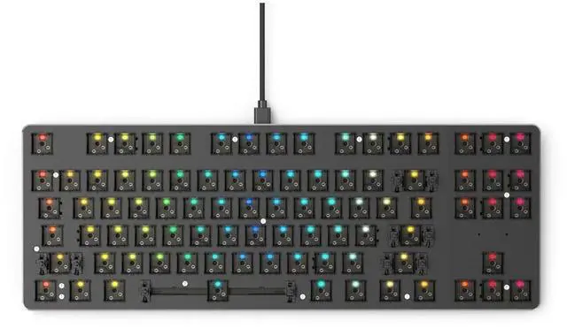 Main image of FOR-Gaming Keyboard - 85% Percent TKL Barebone - USB C Wired Mechanical Keyboard Kit - RGB Hot Swappable Switches & Keycaps
