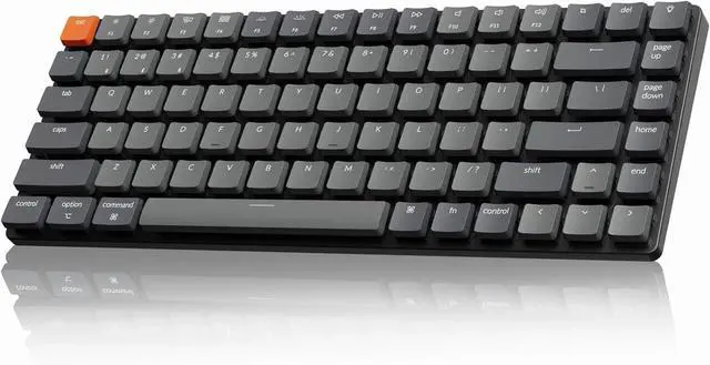 Main image of FOR-Ultra-Slim Mechanical Keyboard (84 Keys, White LED, 312x103x22mm) BT/USB Wired, Low-Profile Brown Switch, Mac/Windows Compatible
