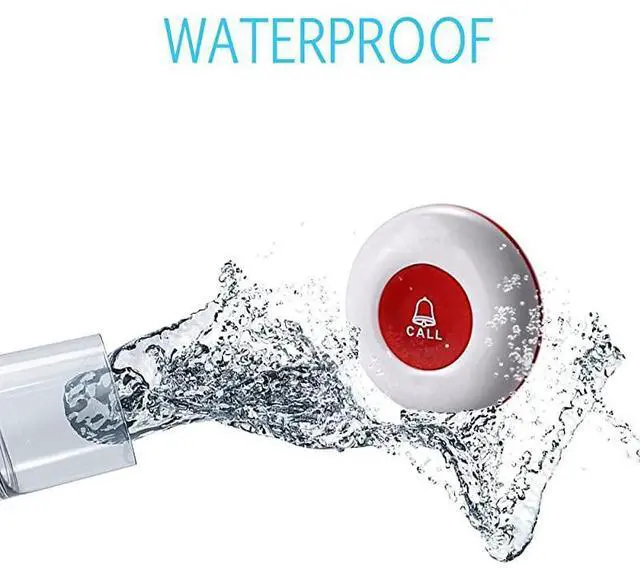 Alt view image 4 of 5 - FOR-Wireless Caregiver Pager Smart Call System 2 SOS Call ButtonsTransmitters 2 Receivers Nurse Calling Alert Patient Help System for HomePersonal Attention Pager 500+Feet Plugin Receiver