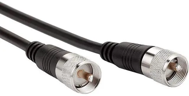 Alt view image 2 of 2 - FOR-RG8x Coaxial Cable 100 ft CB Coax Cable  UHF PL259 Male to Male Low Loss CB Antenna Cables 50 Ohm for HAM Radio Antenna Analyzer Dummy Load SWR Meter