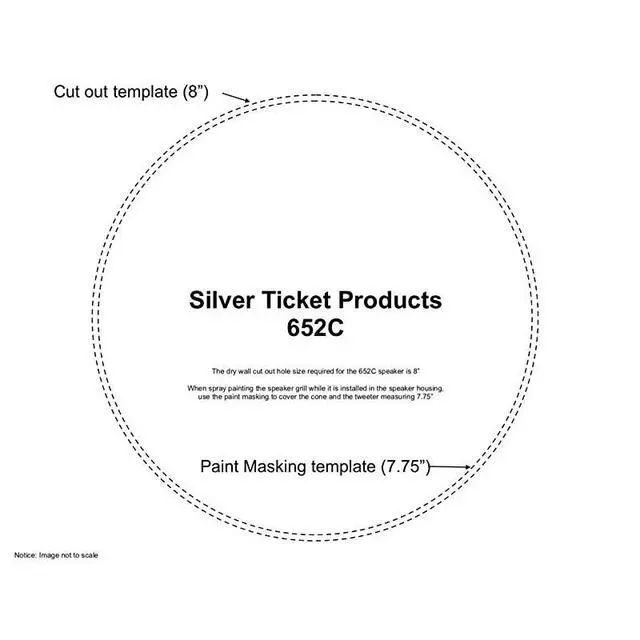 Alt view image 2 of 7 - FOR-Silver Ticket inCeiling Speaker with Pivoting Tweeter 65 Inch inCeiling 95 inch Overall Size