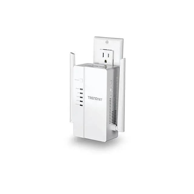 Alt view image 7 of 7 - FOR-WiFi Everywhere Powerline 1200 AV2 AC1200 Wireless Access Point DualBand 3 x Gigabit Ports WiFi Clone Cross Compatible with Powerline 600500200 TPL430AP White