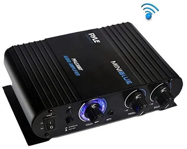 Main image of FOR-Wireless Bluetooth Home Audio Amplifier 90W Dual Channel Mini Portable Power Stereo Sound Receiver w Speaker Selector RCA AUX LED 12V Adapter For iPad iPhone PA Studio Use PFA330BT