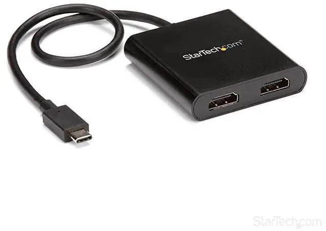 Main image of FOR-com 2Port Multi Monitor Adapter USBC to 2x HDMI Video Splitter USB TypeC to HDMI MST Hub Dual 4K 30Hz or 1080p 60Hz Thunderbolt 3 Compatible Windows Only MSTCDP122HD