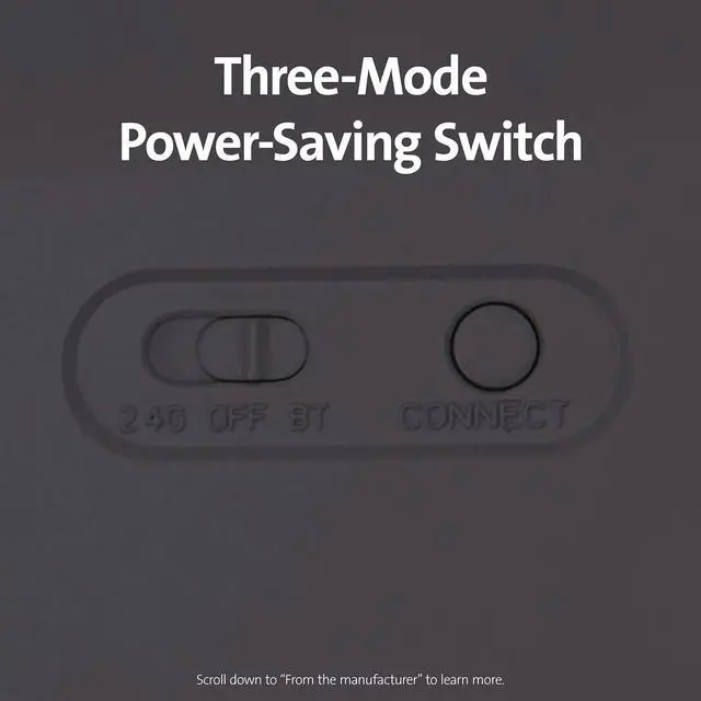 Alt view image 6 of 7 - FOR-Good Product Outlet Pro Fit Ergonomic Wireless Keyboard - Black (K75401US)