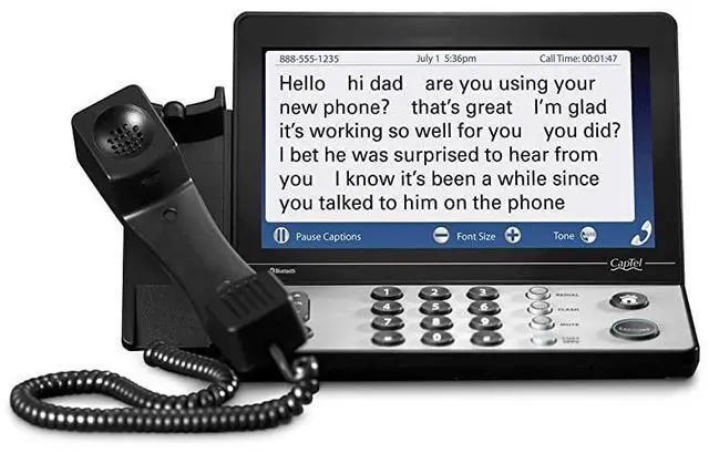 Main image of FOR-2400i Captioned Telephone Large TouchScreen Captioned Telephone with 40dB Amplification
