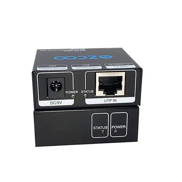 Alt view image 6 of 7 - FOR-20 Extender 165ft 50m with 4Port HUB by Ethernet Cat5e Cat6 RJ45 LAN ExtensionTwo Webcams Work SyncPlug and PlaySupport WindowsMacOSAndroidLinux 15m Cable5V Power EX60