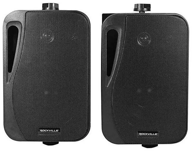 Alt view image 2 of 6 - FOR-2)  HP4S-8 BK 4" Outdoor/Indoor Swivel Home Theater Speakers in Black, 4 inch 8 Ohm