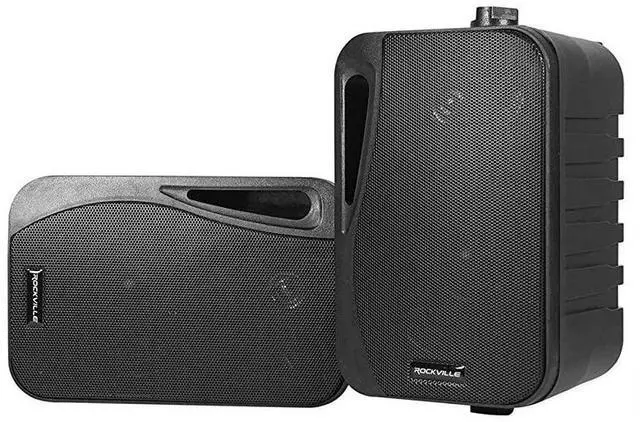 Main image of FOR-2)  HP4S-8 BK 4" Outdoor/Indoor Swivel Home Theater Speakers in Black, 4 inch 8 Ohm