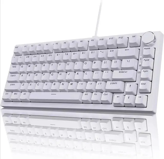 Main image of FOR-Gasket Mechanical Keyboard, 75% Wired Hot Swappable Keyboard with Volume Contro Knob, PBT Keycaps,  82 Keys Gaming Keyboard