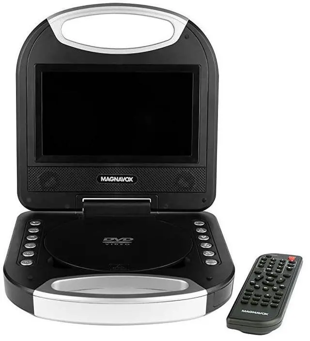 Main image of FOR-MTFT750BK Portable 7 inch TFT DVDCD Player with Remote Control and Car Adapter in Black | Rechargeable Battery | Headphone Jack | Builtin Speakers |