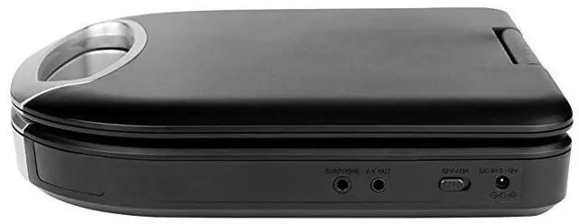 Alt view image 2 of 3 - FOR-MTFT750BK Portable 7 inch TFT DVDCD Player with Remote Control and Car Adapter in Black | Rechargeable Battery | Headphone Jack | Builtin Speakers |