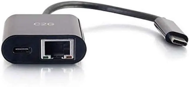 Main image of Generic Brand USB to Ethernet Adapter with Power, Black, Compatible with Cables to Go 29749, Single Pack, Ideal for Computer Hardware and Firewire Connectivity