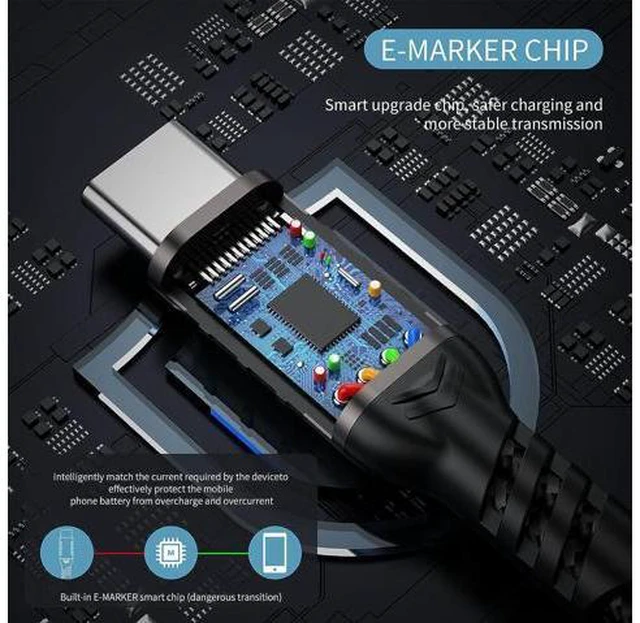 Alt view image 2 of 7 - USB C Extension Cable 10ft/3M,Nylon Braided USB Type C Extender Cord Male to Female, USB C 3.2 Gen2 100W Fast Charging 4K @60Hz 10Gbps Data Transfer Compatibility for M-a-c-Book Laptop Mobile Phone
