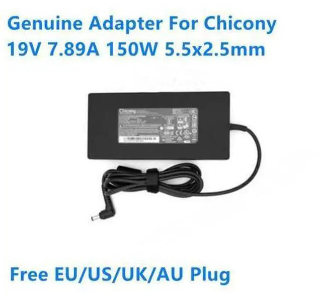 Main image of 19V 7.89A 150W Chicony A15-150P1A A150A006L A150A010L Laptop Charger for CLEVO W650KK1 P651RA P955EP6 P950HP6 AC Adapter