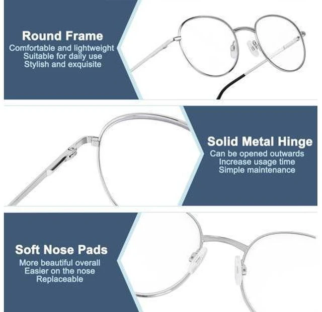 Alt view image 4 of 5 - GHDBFMB Photochromic Progressive Multifocus Reading Glasses For Men And Women 1.5 Round Multifocal Readers Transition Eyewear