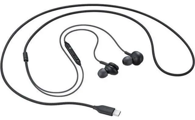 Alt view image 3 of 7 - 2025 New in-Ear Earbuds Stereo Headphones for Galaxy Z Fold6 S24 S23 S22 S21 S20 Note 10 10 with Microphone and Volume Remote Type-C Connector-Black